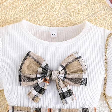 Conjunto Infantil Lacinho Xadrez