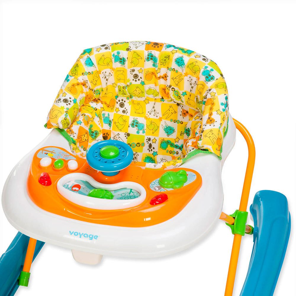 Andador Buggy – 3 Alturas, Bandeja Musical e Antiquedas