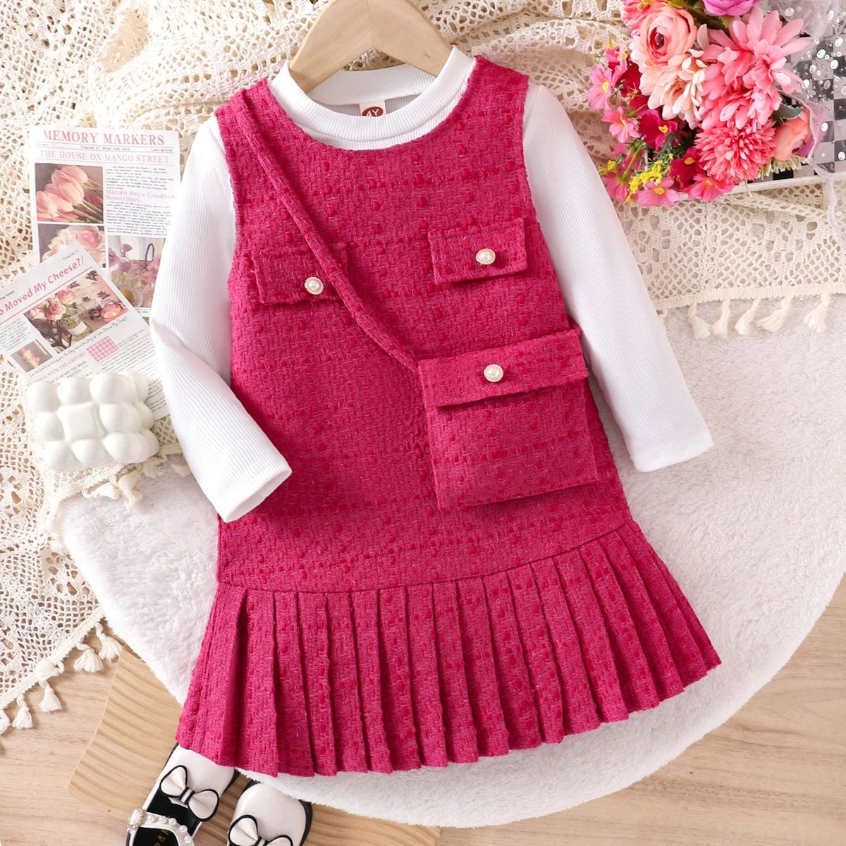 Conjunto Vestido Infantil Feminino Pink