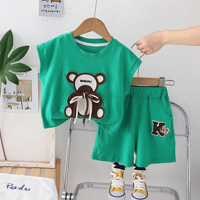Conjunto Infantil Masculino Ursinho Cordãozinho