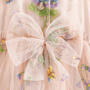 Vestido Infantil Lacinho Tule