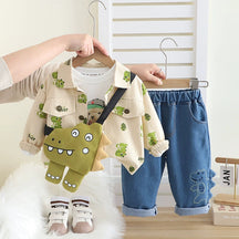 Conjunto Infantil 3 Peças Dinossauro