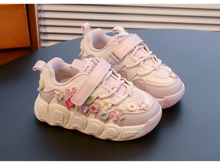 Tênis Infantil Feminino Florzinhas