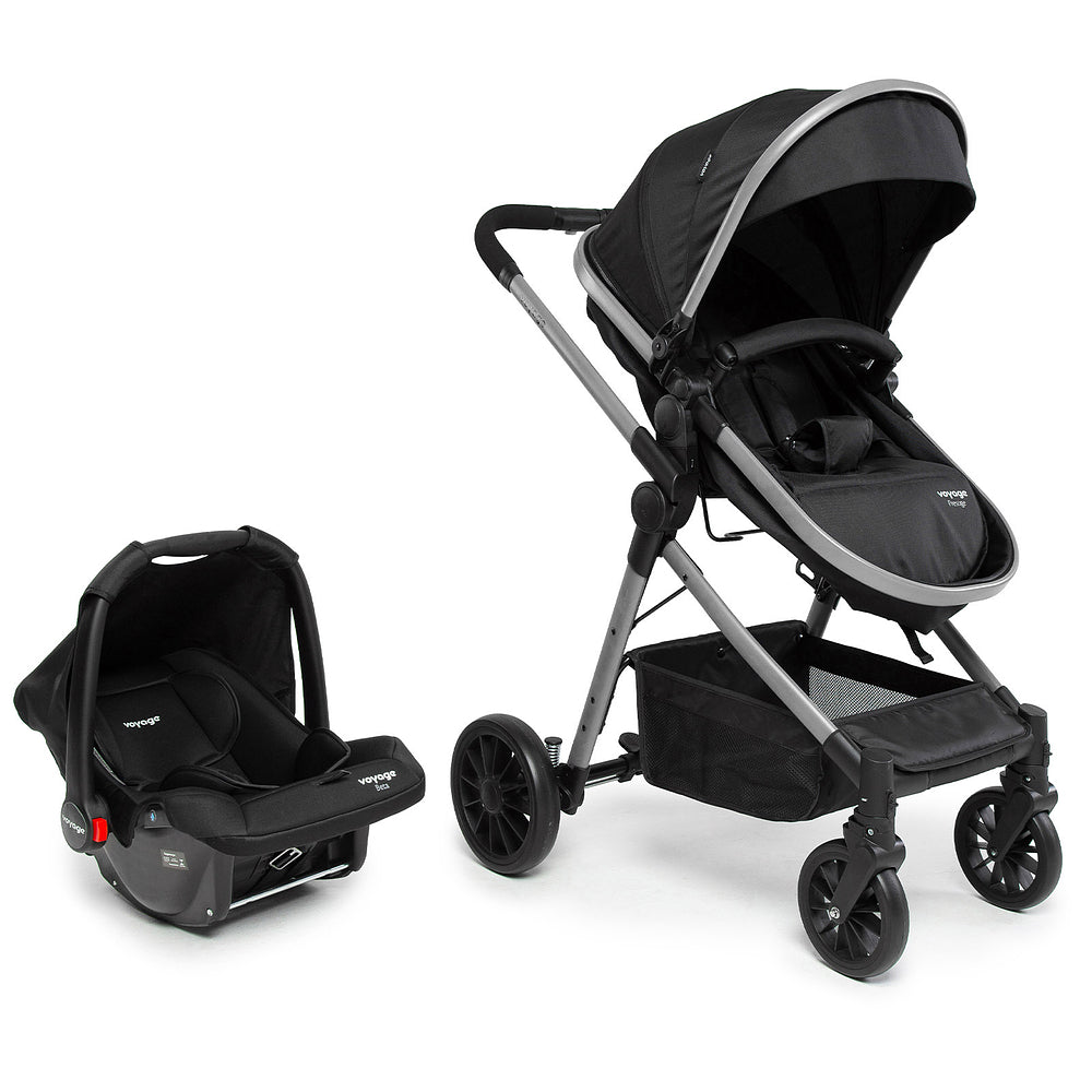 Travel System Prestige Duo ( Conjunto de Carrinho + Bebê Conforto) com Assento Removível
