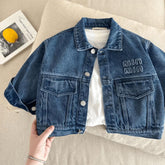 Jaqueta Infantil Jeans Bolsinhos
