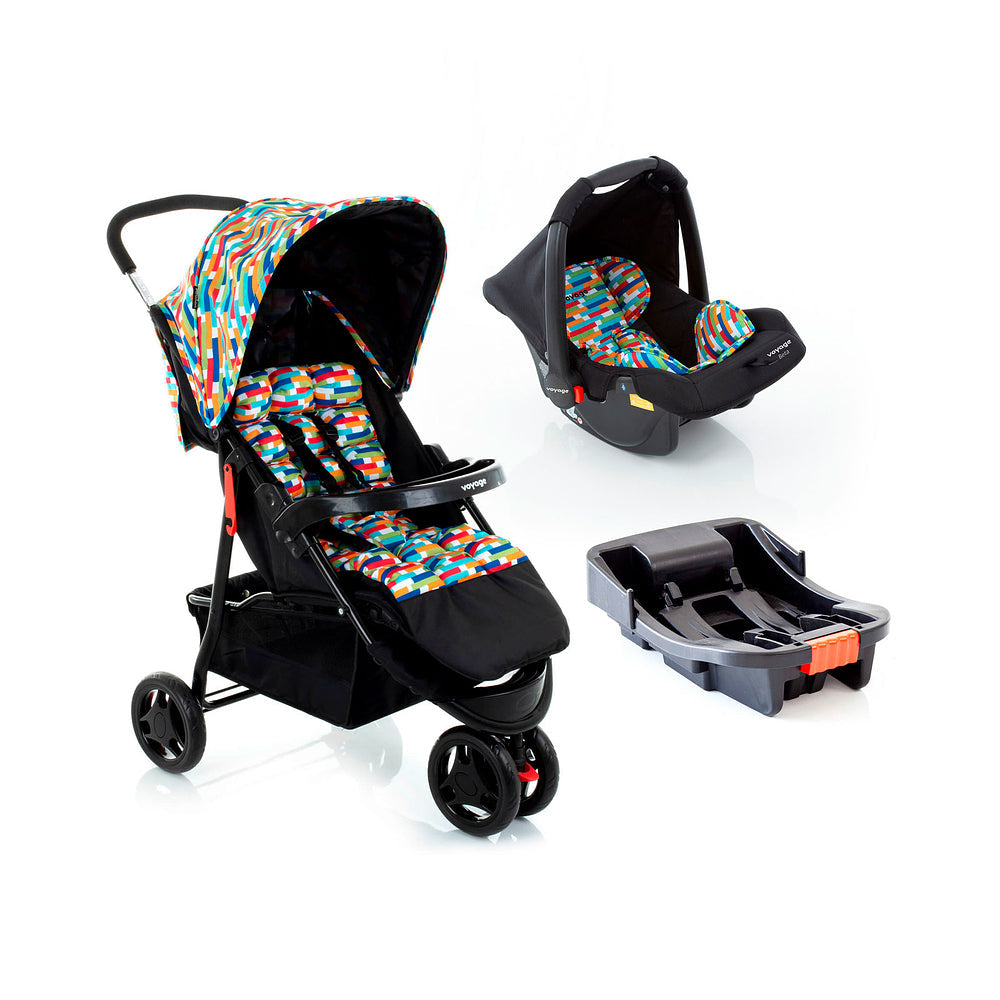 Travel System Delta Trio Pro ( Conjunto de Carrinho + Bebê Conforto + Base para Auto)